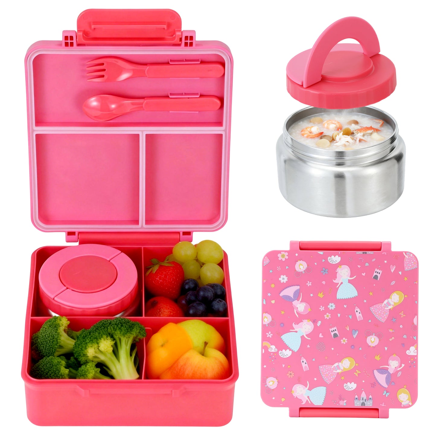 Bento Lunch Box with 8oz Soup Thermos
