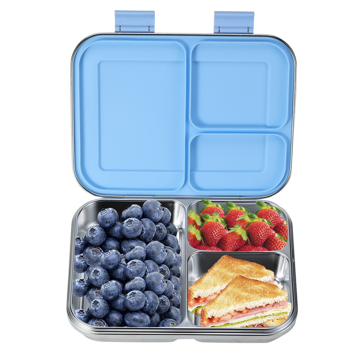 Stainless Steel 3-Compartment Lunch Box