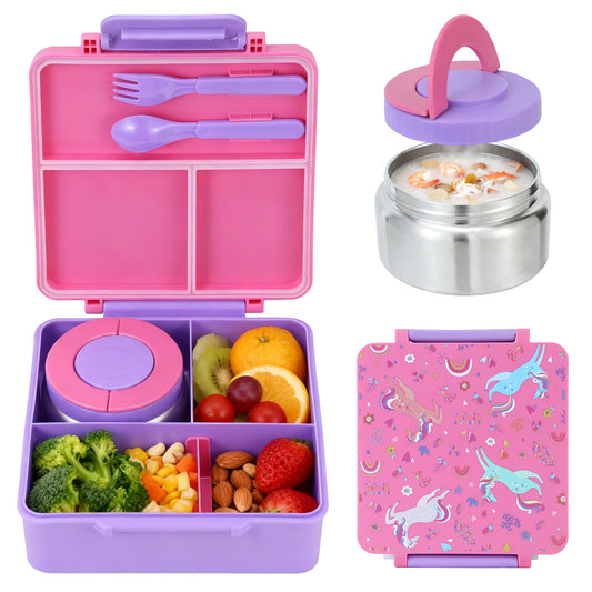 Bento Lunch Box with 8oz Soup Thermos